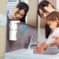 Dispensador de Jabón Recargable de 350 ml, Dispensador de Desinfectante de Manos Automático, Sin Contacto, de Pared, de ABS, en Oferta