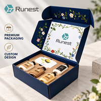 Boîtes d'expédition en papier recyclable de luxe écologiques pour cosmétiques et soins de la peau, avec impression de logo personnalisé, insert pour boîte et vernissage