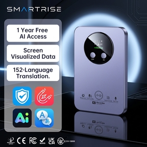 <span class=keywords><strong>Dictaphone</strong></span> numérique magnétique à intelligence artificielle, enregistreur vocal alimenté par ChatGPT, enregistreur sur carte, transcription en temps réel, traduction, résumé, usage professionnel - Product Image 1