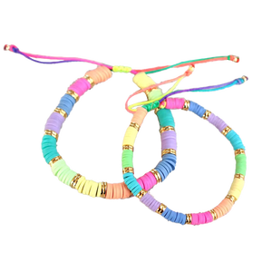 HAPPY GIFT Promotion Geschenke 100% benutzer definierte Armband Elastic <span class=keywords><strong>Love</strong></span> Letter Armband für Mädchen oder Kinder Freundschaft Armband Zubehör - Product Image 2