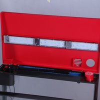 Réservoir de poissons en verre Petit réservoir de poissons écologique Aquarium de table sans eau avec lumière LED Petit réservoir de poissons intelligent