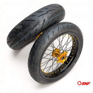 Kit de conversion Supermoto 17 pouces 110/70R17 140/70R17, pneu <span class=keywords><strong>semi</strong></span>-<span class=keywords><strong>slick</strong></span> tout-terrain/route pour vélo électrique SurRon Ultra Bee - Product Image 1