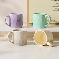 Mug en céramique haut de gamme à dégradé de pierres pour la maison, le bureau, les fêtes et les réunions - Souvenir pour le petit-déjeuner et le café en couple