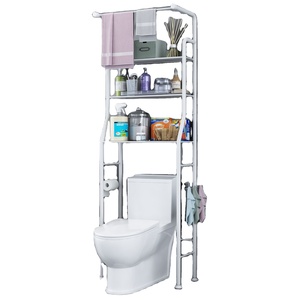 2024 Nueva Clase 3 capas de pie Baño Ahorro de espacio Inodoro Lavadora Estante de almacenamiento - Product Image 1