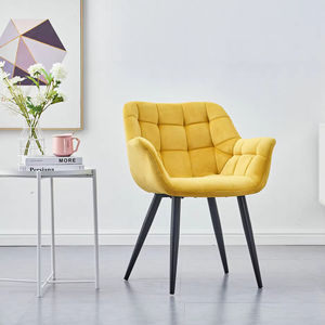 <span class=keywords><strong>Chaise</strong></span> de salle à manger en velours jaune de style moderne, fauteuil pour salle à manger et salon, <span class=keywords><strong>chaise</strong></span> de salle à manger <span class=keywords><strong>beige</strong></span> - Product Image 1