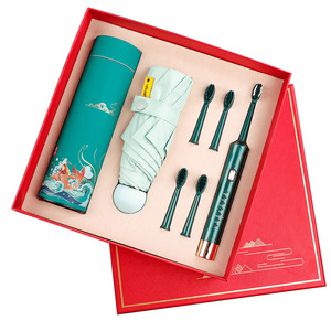 Set de Regalo de Alta Gama, Taza Aislada, <span class=keywords><strong>Cepillo</strong></span> de <span class=keywords><strong>Dientes</strong></span> Eléctrico, Set de Paraguas, Set de Regalo Perfecto para Amigos, Compañeros de Clase y Familia - Product Image 4