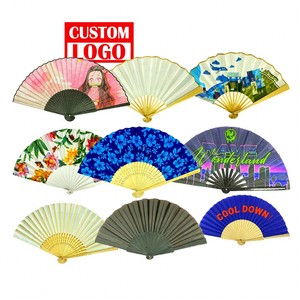 Papier Tissu Impression Pliant Main Éventail Personnalisé <span class=keywords><strong>Lot</strong></span> De <span class=keywords><strong>Mariage</strong></span> Éventails Promotionnels Imprimé Personnalisé - Product Image 1