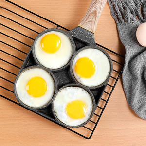Non-Stick Coated 4-Cup Frying <b>Pan</b> With Wooden Handle Aluminum Cookware Induction Non-stick Frypan - Product Image 4