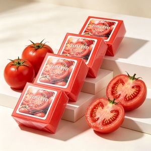 Custom Logo Natural Tomato Whitening <b>Soap</b> Deep Clean Dark Spot Removal Face Body Brightening <b>Soap</b> - Product Image 4