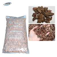 Paillis de Corteau de Pin Biologique Naturel 3-5CM 5-8CM – Retient l'Humidité, Paillis en Bois pour Ornements de Jardin et Protection des Racines
