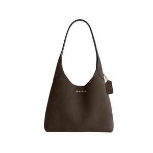Bolsos de Hombro Casuales de Piel Vegana PU para Mujer, con Bolsa Adicional, Elegantes Bolsos de Compras de Gamuza, Logotipo Personalizado, Material OEM ODM - Product Image 1