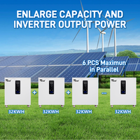 Système de stockage d'énergie solaire mobile tout-en-un Teze 3 phases AC 380V 51.2V 32kWh/30kWh avec onduleur intégré 12kW et batterie 600Ah 628Ah