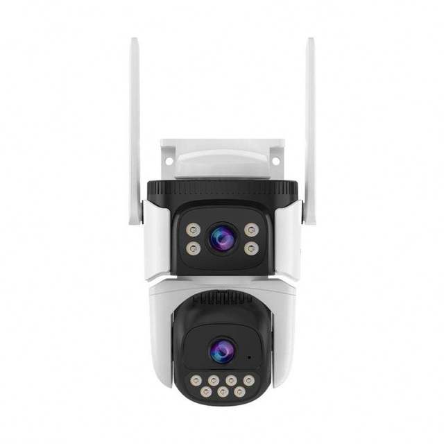 Factory Outlet XCS621DR Dual Lens 4G Network IP Camera AI Human Detection Outdoor Security Camera with 4G Sim Card for Home