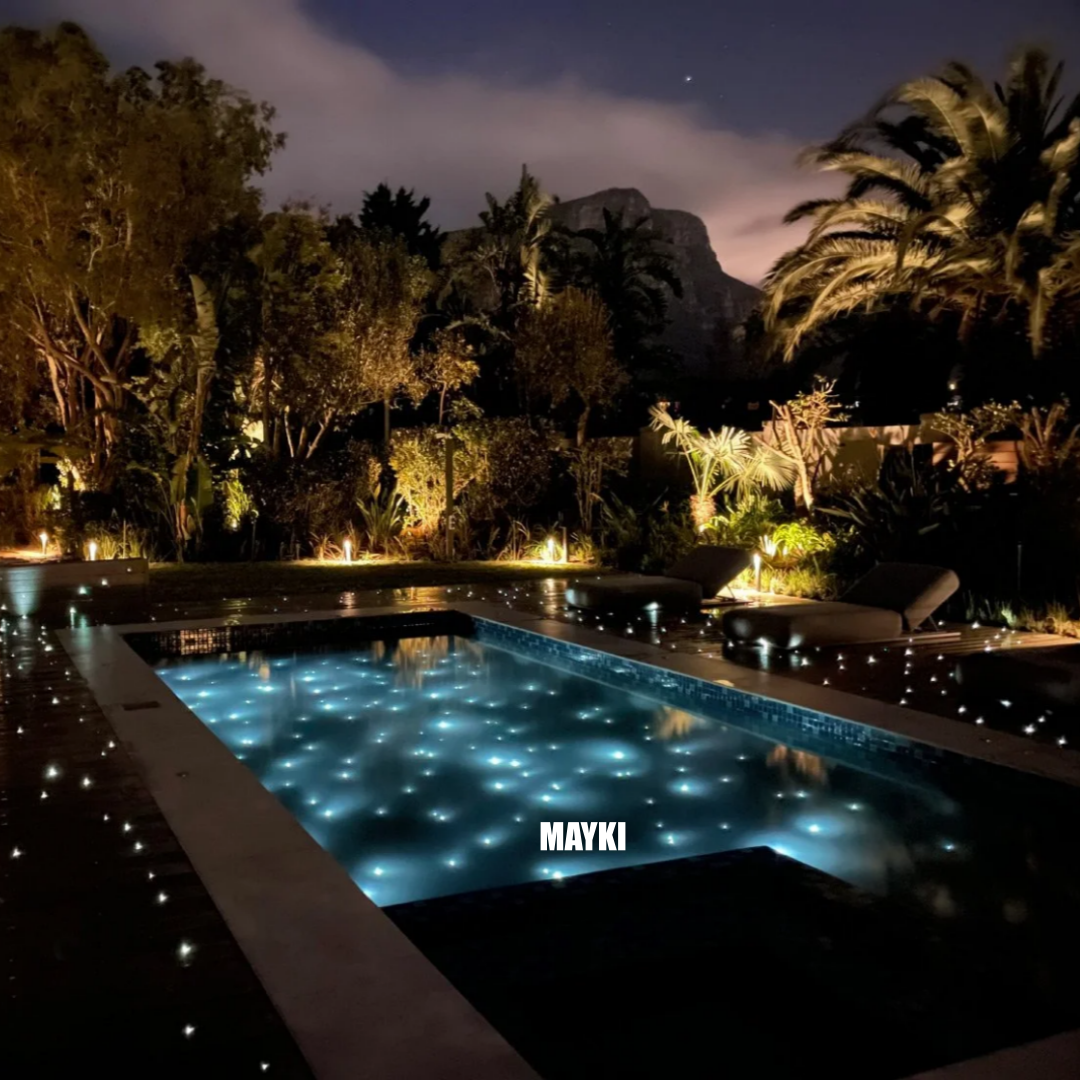 LED Fiber Optic Swimming Pool Light Kit Underwater Fiber Optic Starry Star Swimming Pool Decoration Light