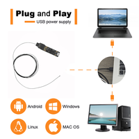 Module de caméra endoscopique USB OEM avec capteur CMOS OCHFA20 de 1 mm de diamètre et 0,49 MP, grand angle, pour solutions industrielles et médicales