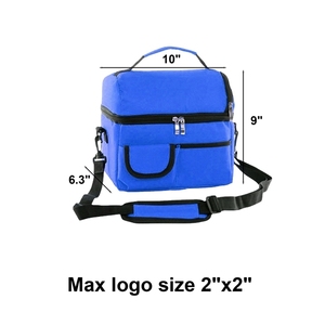 Bolsa Térmica de Gran Capacidad, Moderna, con Cierre, Aislada, para Lonchera, con Bolsillo Lateral, Asa y Correa, para Campamento, Viajes y Picnics - Product Image 4