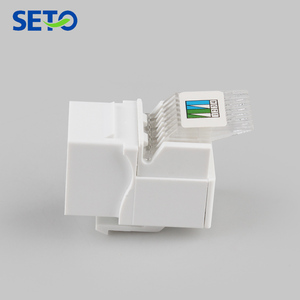Telefono personalizzato Keystone Jack <span class=keywords><strong>Rj11</strong></span> Cat3 UTP strumento bianco interno in lega di zinco Cat3 Keystone Jack - Product Image 4