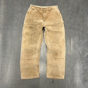 Jeans Jeans in Denim pittore Jeans a doppio strato <span class=keywords><strong>pantaloni</strong></span> <span class=keywords><strong>Cargo</strong></span> personalizzati da <span class=keywords><strong>uomo</strong></span> Vintage nero doppio ginocchio da lavoro <span class=keywords><strong>pantaloni</strong></span> da carpentiere - Product Image 1