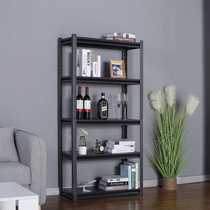 وحدات الحديثة معدنية منخفضة الأبيض يغسل خزانة الجدار رف الكتب - Product Image 1