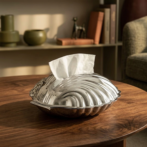 Portapañuelos de Metal de Lujo, Dispensador de Servilletas Decorativo para Mesa, Caja de Almacenamiento de Pañuelos Moderna para Hogar y Oficina - Product Image 3