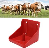 Nouveau support pour blocs de sel minéral, boîte à lécher pour bétail, conteneur en plastique rouge facilement assemblable, marque Bolu, 3 mois