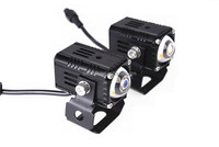 Phares auxiliaires LED mini moto Senlo X1 X3 50W blanc jaune, feux de route et de croisement, feux de travail, antibrouillard, projecteurs de conduite