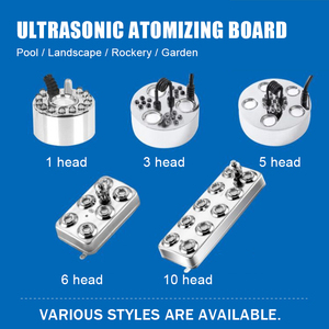 Máy tạo sương mù siêu âm bằng thép không gỉ <span class=keywords><strong>12</strong></span> đầu TOJJE dành cho bể cá, tiểu cảnh, đài phun nước, cảnh quan, nấm - Product Image 5