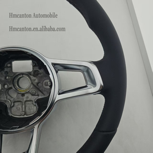 Nuevo Producto, Volante de Cuero Suave con Costuras Negras para Volkswagen, para VW GTI7 Golf MK7 - Product Image 6