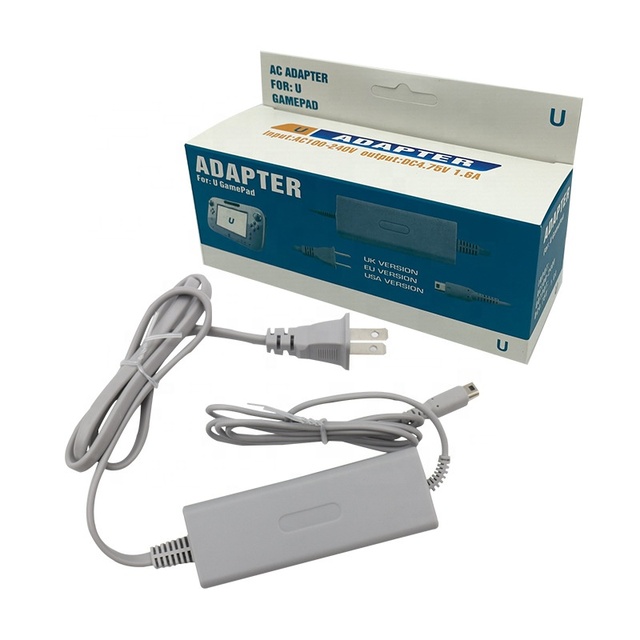 AC Charger Adapter for Nintend Wii U Gamepad Controller Joystick US/EU/UK Plug 100-240V Home Wall Power Supply for WiisU Pad