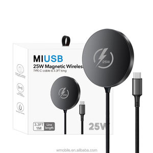 नई तकनीक 25w सुपर फास्ट चार्जिंग मजबूत चुंबकीय वायरलेस चार्जर फोन के लिए टाइप सी केबल के साथ - Product Image 6