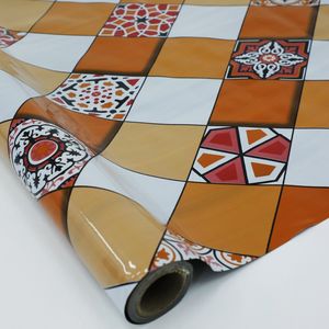 Rouleaux de tapis en plastique écologiques, imperméables, résistants à l'usure, antidérapants, personnalisés en usine, 0,35 mm, vinyle PVC, hôpital, cuisine, école - Product Image 1