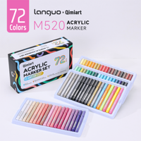 72 couleurs, marqueurs textiles acryliques double face, personnalisation de baskets, stylos à peinture imperméables non effaçables, sacs en toile, t-shirts, art