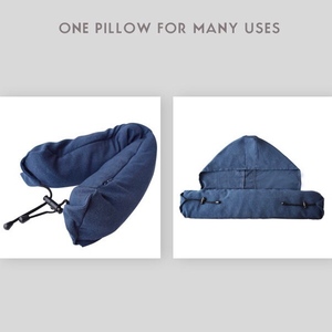 Modal con capucha apagón en forma de U <span class=keywords><strong>almohada</strong></span> Oficina almuerzo trigo sarraceno shell <span class=keywords><strong>cervical</strong></span> <span class=keywords><strong>almohada</strong></span> coche <span class=keywords><strong>almohada</strong></span> de viaje - Product Image 4