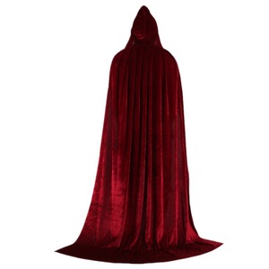 Capa de terciopelo para Halloween, <span class=keywords><strong>disfraz</strong></span> Medieval con capucha, <span class=keywords><strong>disfraz</strong></span> de <span class=keywords><strong>bruja</strong></span>, <span class=keywords><strong>disfraz</strong></span> de Halloween, abrigos, fiesta para niños y adultos, puesta en escena - Product Image 5