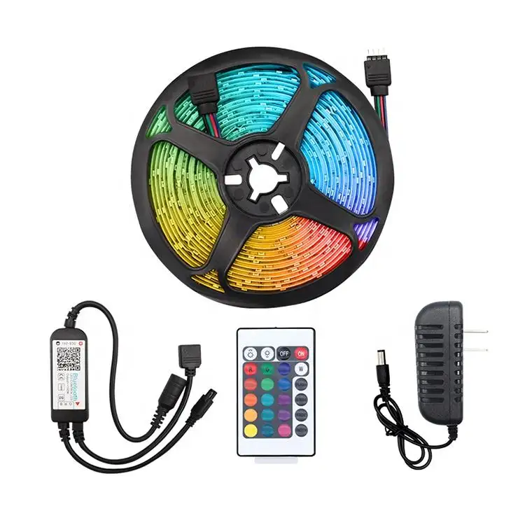 BT Music IP65 Kit impermeabile colore RGB App Set di nastro di illuminazione 2835 RGB striscia LED