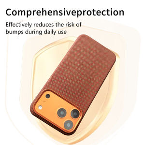 Étui de luxe ultra-fin double couche en <span class=keywords><strong>fibre</strong></span> d'aramide avec estampage à chaud, protection magnétique, ajustement parfait à 100 %, antichoc pour téléphone portable - Product Image 4