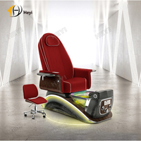 Fauteuil de pédicure électrique européen personnalisable de luxe avec massage pétrissant pour salon de manucure