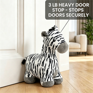 Fermaporta in peluche a forma di zebra, giocattolo di peluche con sabbia, per tutte le porte di ogni stanza - Product Image 4