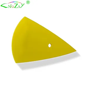 Window Cleaning Plastic Transfer Vinyl Sticker Wrap Tool Tinting Yellow Contour Squeegee A13B