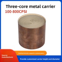 Bộ chuyển đổi xúc tác ba chiều, chất xúc tác phủ trên nền tổ ong kim loại, đường kính 130mm, tiêu chuẩn Euro IV V VI, khí thải diesel OLIVER