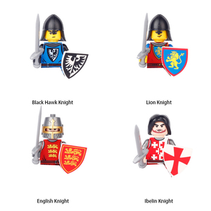 Blocs de construction militaires, figurines de soldats, cadeaux, jouets, série science-fiction, <span class=keywords><strong>chevalier</strong></span> médiéval, légion, armes, bouclier, drapeau, croisiers - Product Image 4