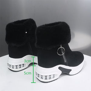 הסיטונאי גודל 35-43 סתיו חורף נשים ילדה קטיפה מגפי אופנה רכה מגפי חורף חם מגברים נעלי קרסול מגפיים - Product Image 4