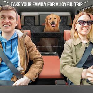 Funda Protectora para Asiento Trasero de Coche para Perros, Extensible, Impermeable, con Protección para la Puerta, Base Rígida, Hamaca para Perros - Product Image 3