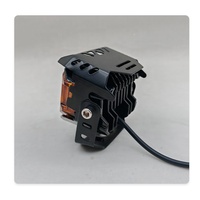 Feux de route pour moto, lentille LED, phare, feux de route avec DRL rouge et bleu, feu de travail, feu antibrouillard, ampoule pour voiture, camion
