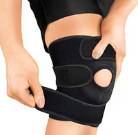 Attelle de genou élastique en néoprène de qualité médicale Aofit, soulagement de la douleur, design respirant, support articulé réglable, pour activités extérieures