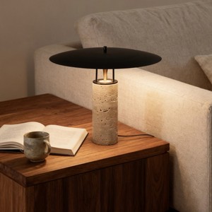 Nordic Travertine Table Lamp E27 LED Warm <b>Light</b> Eye Caring <b>Night</b> <b>Light</b> For Living Room Bedroom Desk - Product Image 3