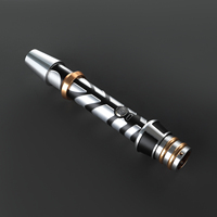 Ensemble cadeau sabre laser de Noël avec base lumineuse RVB, jouet sabre laser durable pour les fêtes de fin d'année et les enfants, cadeau de Noël et débutants en cosplay