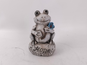 Estatua <span class=keywords><strong>de</strong></span> Cemento 3D <span class=keywords><strong>de</strong></span> Lujo al por Mayor, con Diseño <span class=keywords><strong>de</strong></span> Rana y Rosa, para Exteriores, Regalo Único para Inauguración <span class=keywords><strong>de</strong></span> Casa o <span class=keywords><strong>Cumpleaños</strong></span>, Accesorios <span class=keywords><strong>de</strong></span> Jardín - Product Image 2