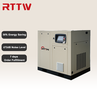 Fournisseur chinois RTTW, qualité excellente, compresseur d'air rotatif à vis IP23 PM VSD 15KW 20HP pour petites ateliers