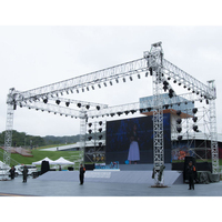 Estructura de armazón de aluminio para eventos, fiestas, espectáculos, conciertos al aire libre, escenario de exhibición y arco de armazón con tornillos
